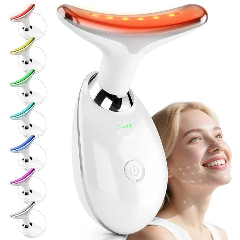 Amazon.com: 7 Color Face Massager Tool, Multifunctional Neck